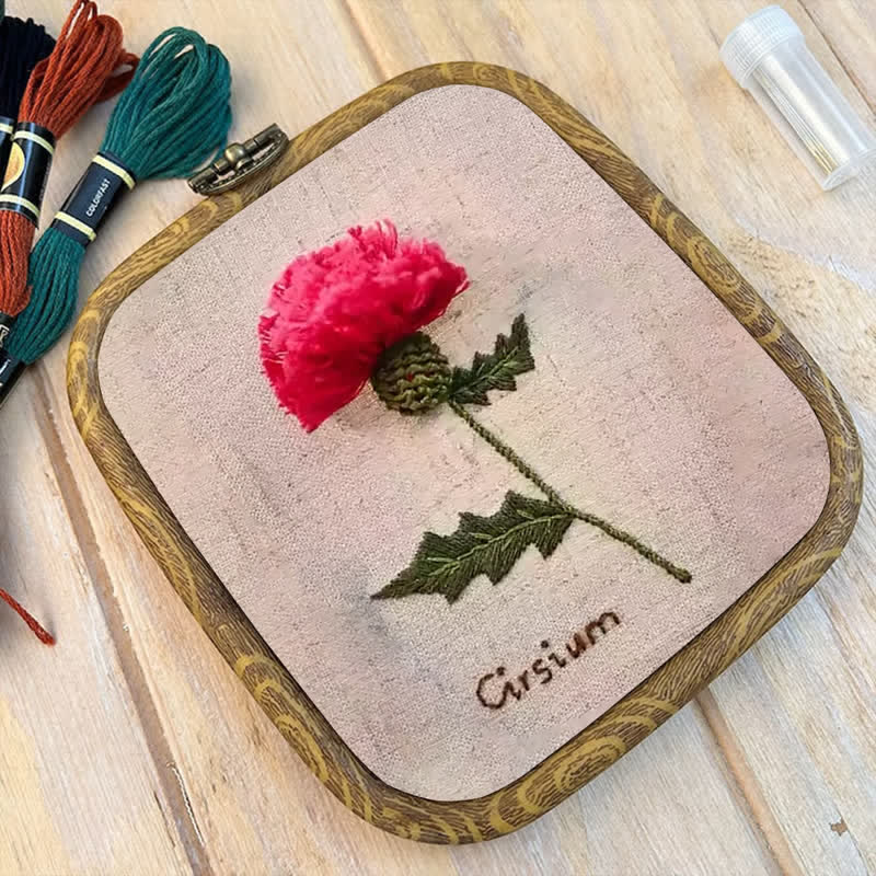 Rubbyoo Embroidery Kit- 3d Cirsium Craft Kit - image 9
