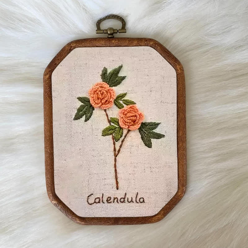 Rubbyoo Embroidery Kit- Flower Garden Calendula Needlecraft Kit - image 7