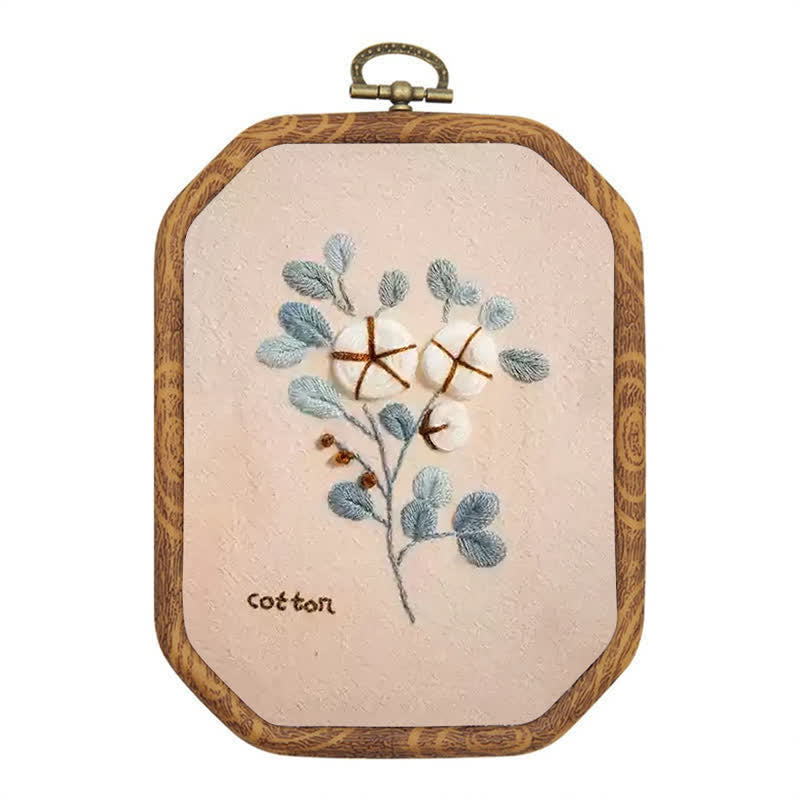 Rubbyoo Embroidery Kit- Flower Garden Cotton Wall Art - image 0