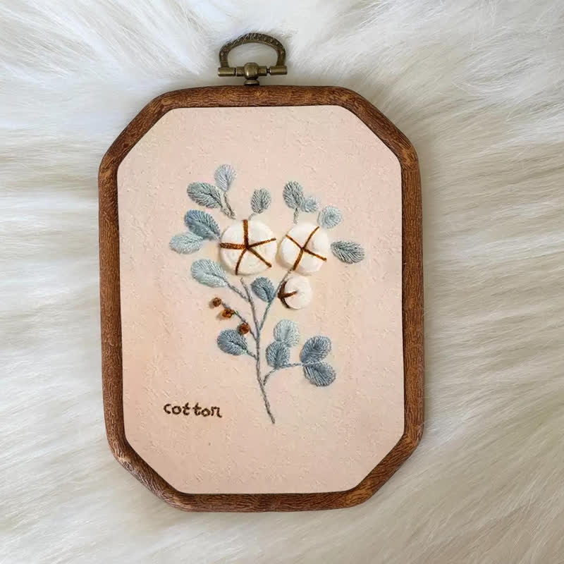 Rubbyoo Embroidery Kit- Flower Garden Cotton Wall Art - image 4