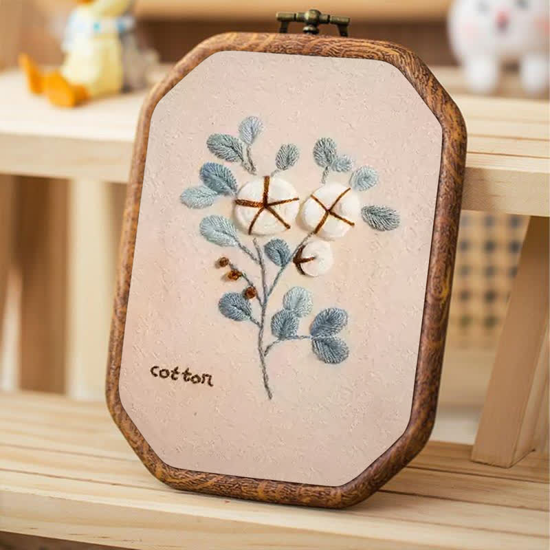 Rubbyoo Embroidery Kit- Flower Garden Cotton Wall Art - image 3
