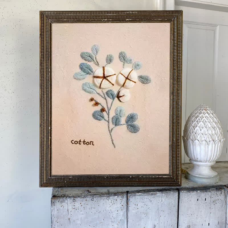 Rubbyoo Embroidery Kit- Flower Garden Cotton Wall Art - image 6