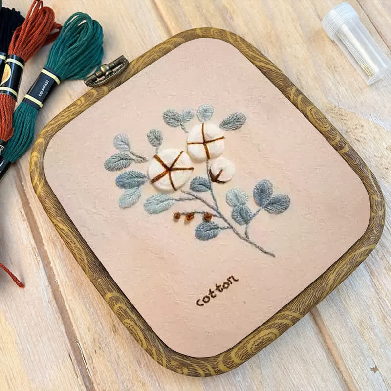 Rubbyoo Embroidery Kit- Flower Garden Cotton Wall Art - image 8