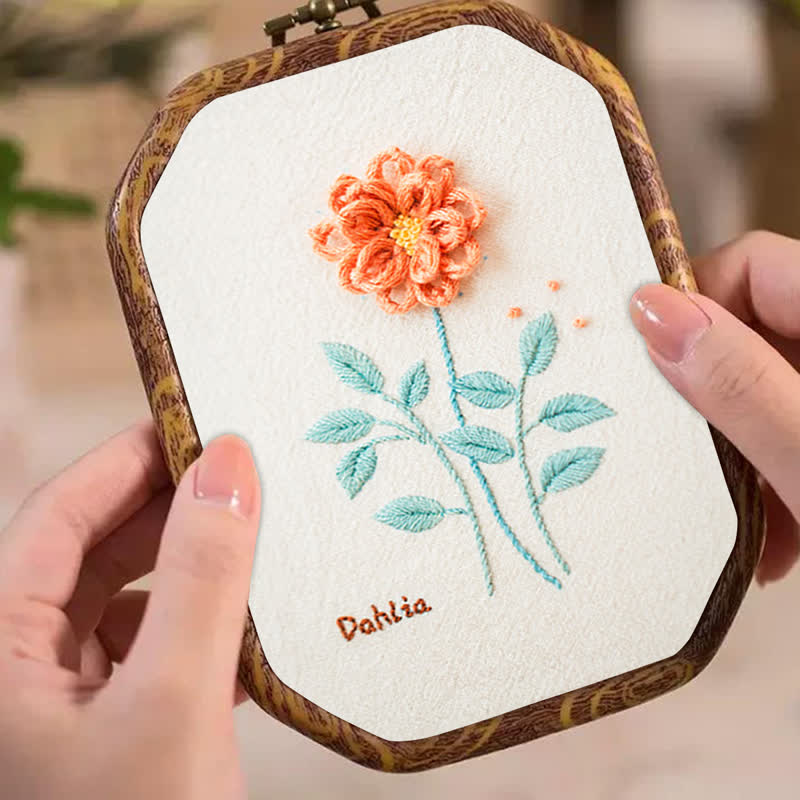 Rubbyoo Embroidery Kit- Dahlia For Beginners Kit - image 4