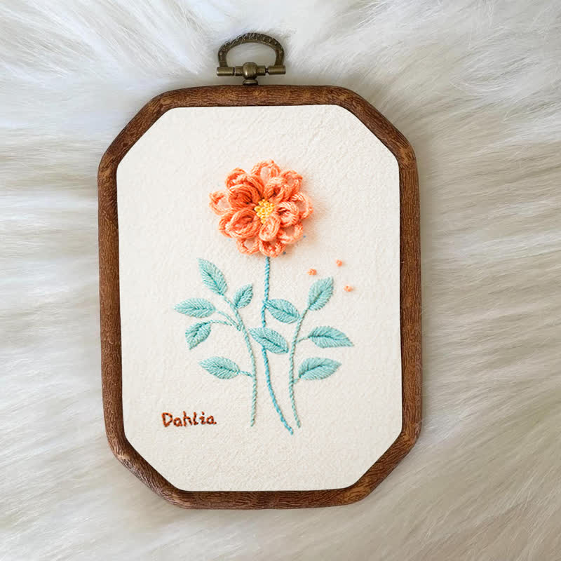 Rubbyoo Embroidery Kit- Dahlia For Beginners Kit - image 6