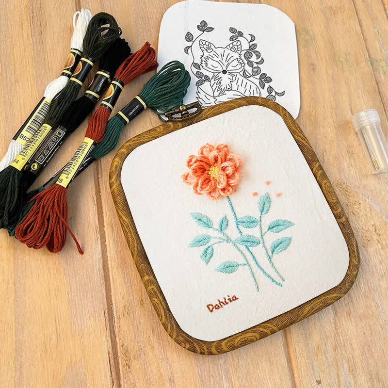 Rubbyoo Embroidery Kit- Dahlia For Beginners Kit - image 9