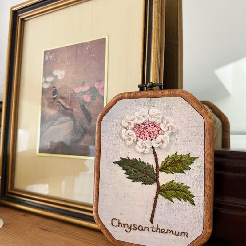 Rubbyoo Embroidery Kit- Chrysanthemum Cross Stitch Diy Kit - image 2