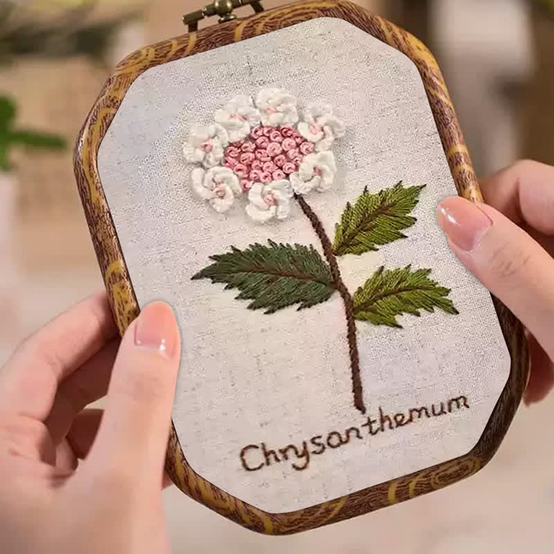 Rubbyoo Embroidery Kit- Chrysanthemum Cross Stitch Diy Kit - image 3