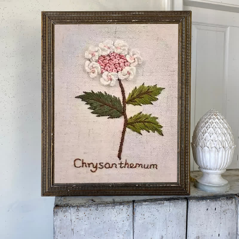 Rubbyoo Embroidery Kit- Chrysanthemum Cross Stitch Diy Kit - image 5