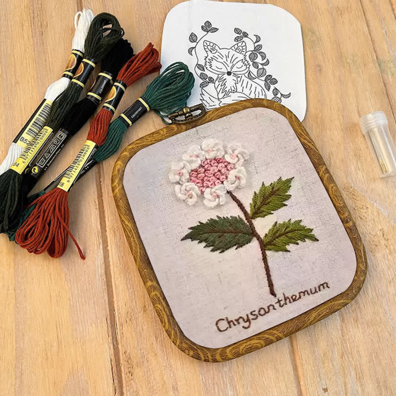 Rubbyoo Embroidery Kit- Chrysanthemum Cross Stitch Diy Kit - image 9