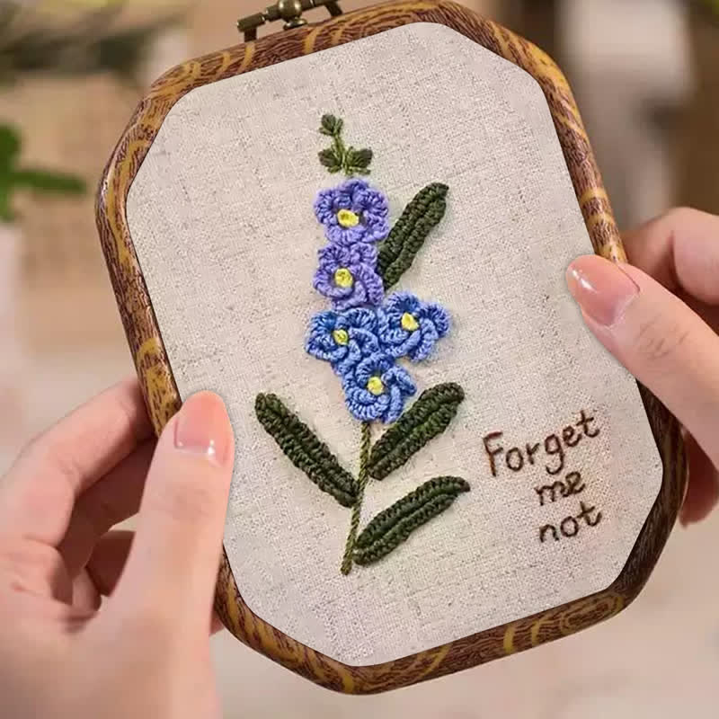 Rubbyoo Embroidery Kit- Forget Me Not Craft Kit - image 3