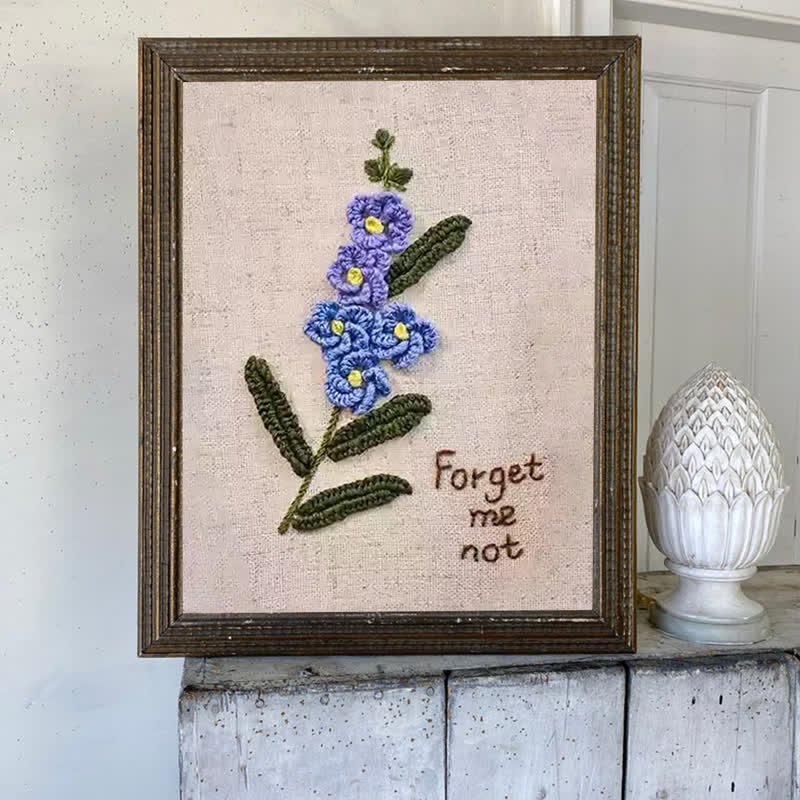 Rubbyoo Embroidery Kit- Forget Me Not Craft Kit - image 5