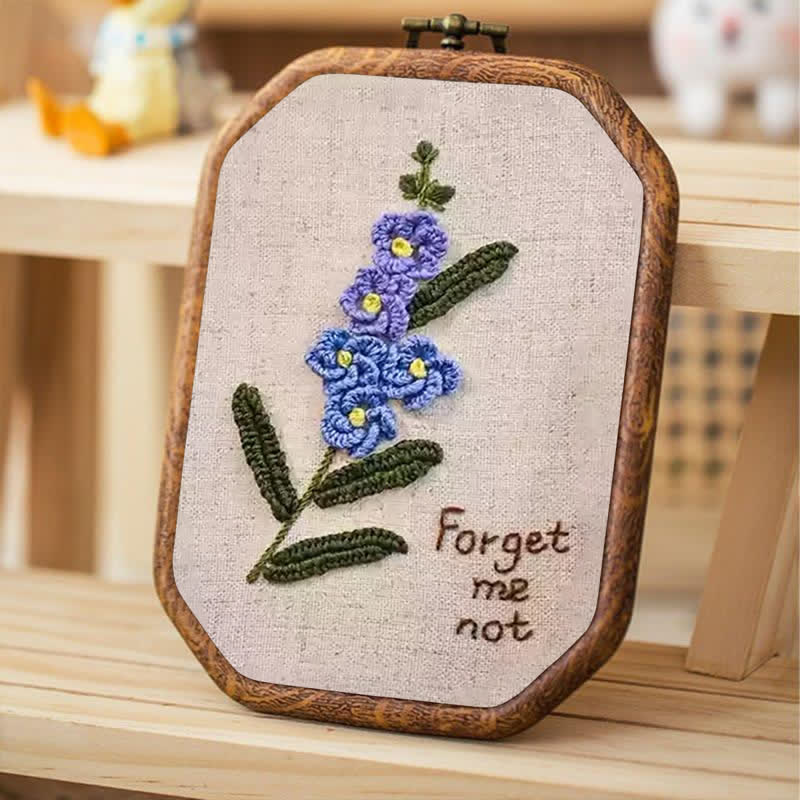 Rubbyoo Embroidery Kit- Forget Me Not Craft Kit - image 4