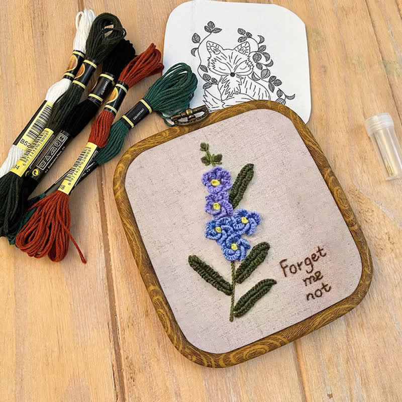 Rubbyoo Embroidery Kit- Forget Me Not Craft Kit - image 9