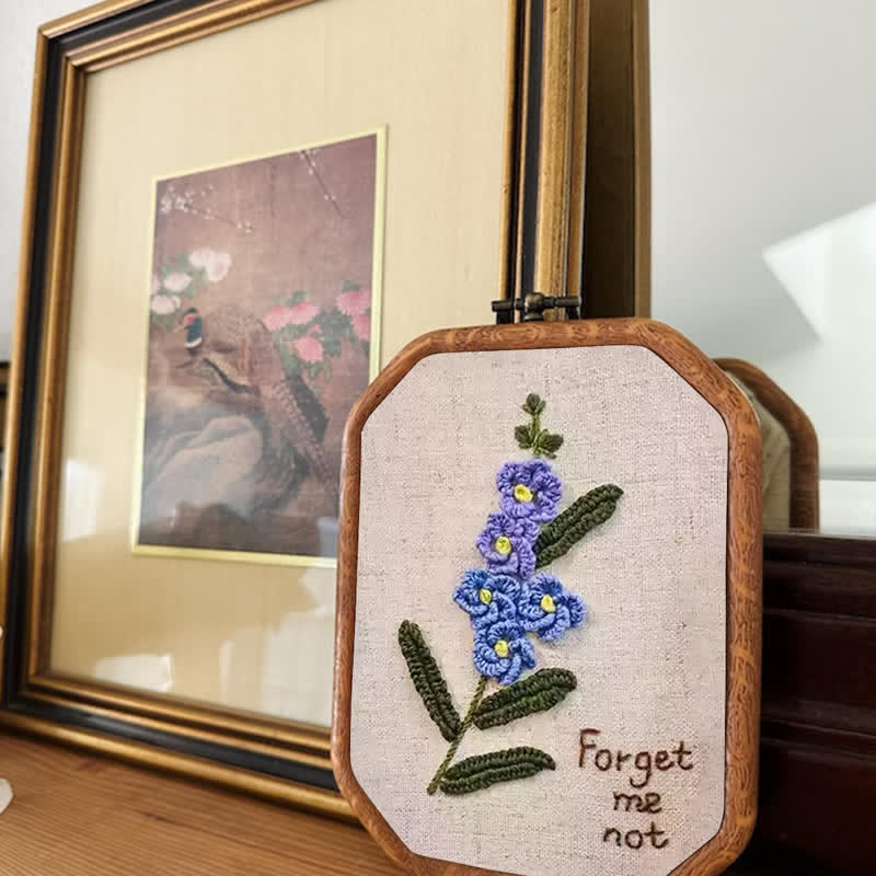 Rubbyoo Embroidery Kit- Forget Me Not Craft Kit - image 2