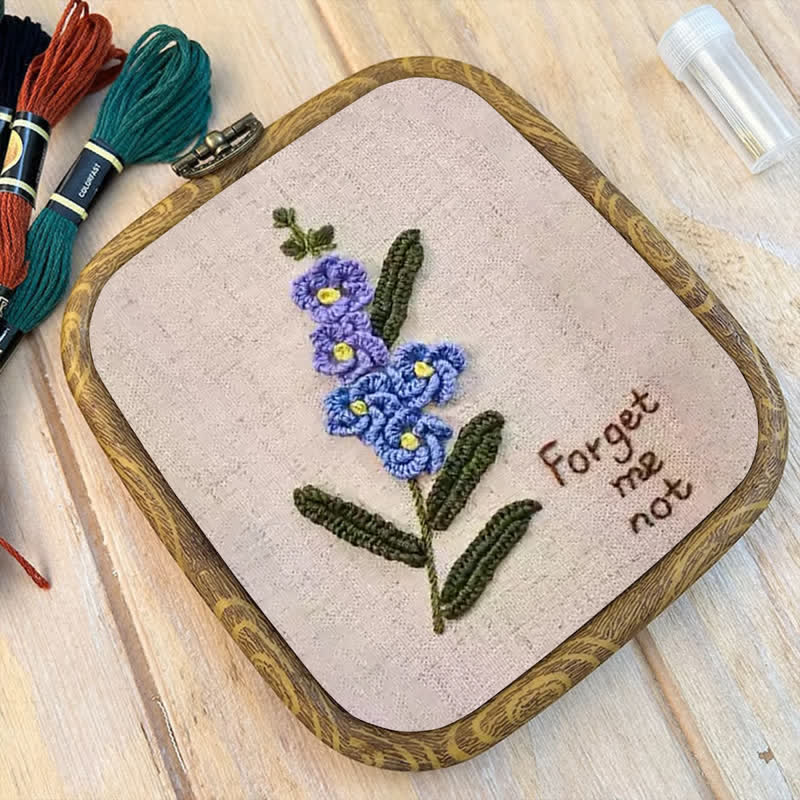 Rubbyoo Embroidery Kit- Forget Me Not Craft Kit - image 8