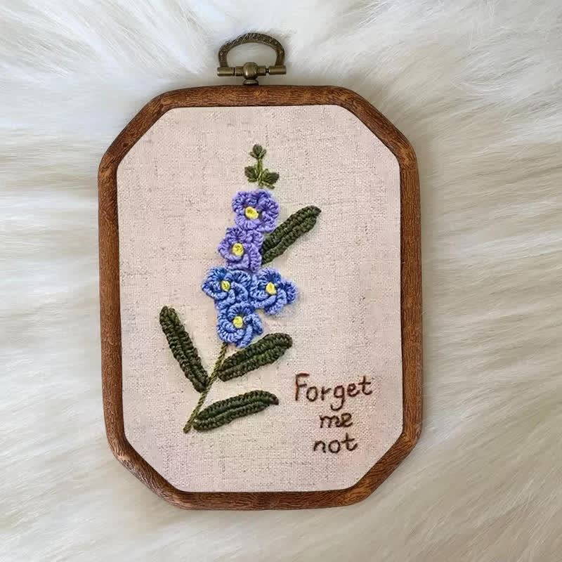 Rubbyoo Embroidery Kit- Forget Me Not Craft Kit - image 6