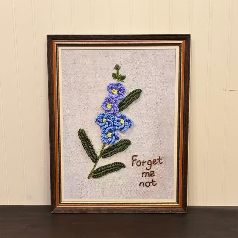 Rubbyoo Embroidery Kit- Forget Me Not Craft Kit - image 1