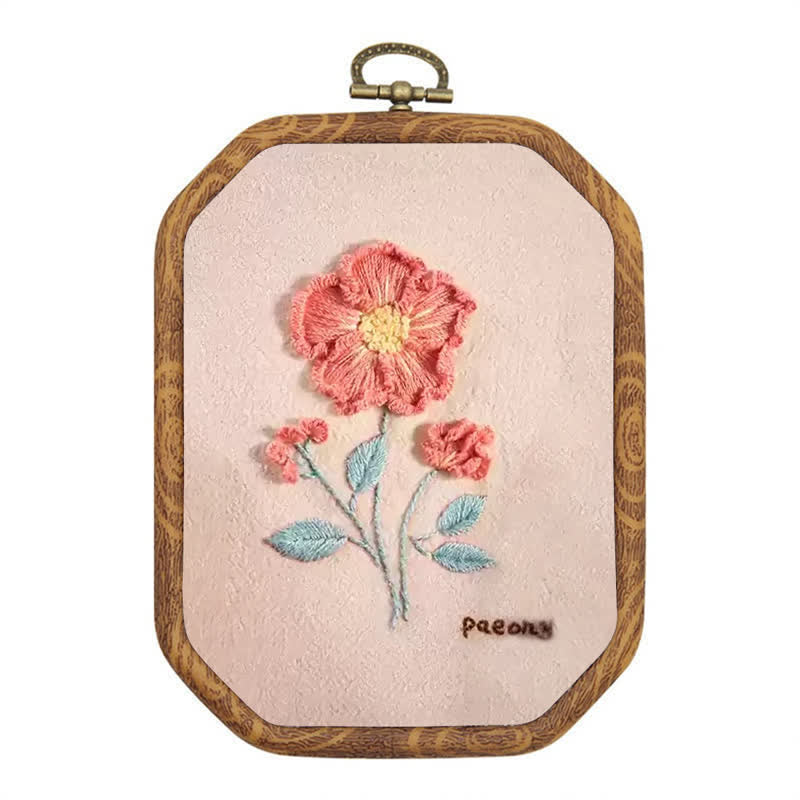 Rubbyoo Embroidery Kit- Flower Garden Paeony DIY Craft Kits - image 0