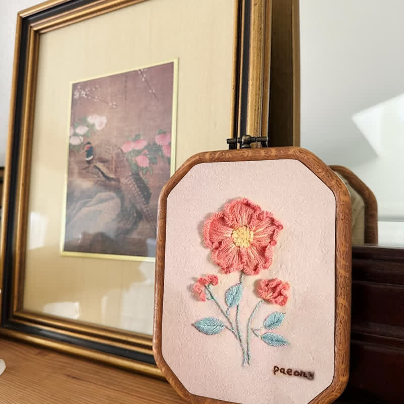 Rubbyoo Embroidery Kit- Flower Garden Paeony DIY Craft Kits - image 3