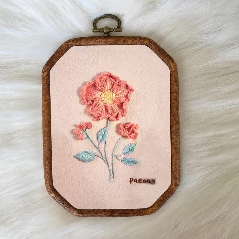 Rubbyoo Embroidery Kit- Flower Garden Paeony DIY Craft Kits - image 6