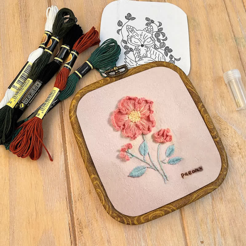 Rubbyoo Embroidery Kit- Flower Garden Paeony DIY Craft Kits - image 9