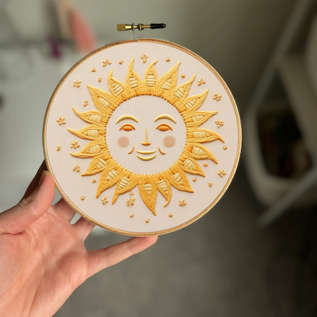 Rubbyoo Embroidery Kit- Smiling Sun - image 1