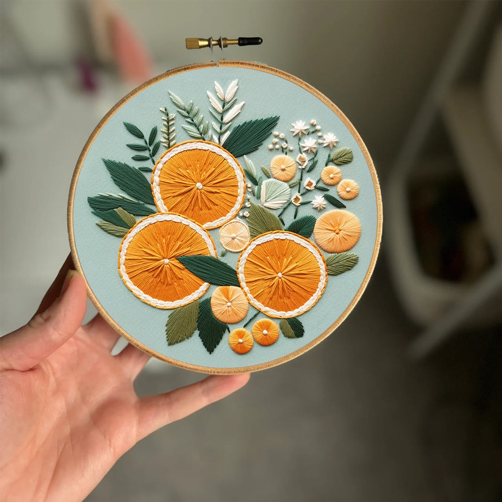 Rubbyoo Embroidery Kit- Oranges - image 1