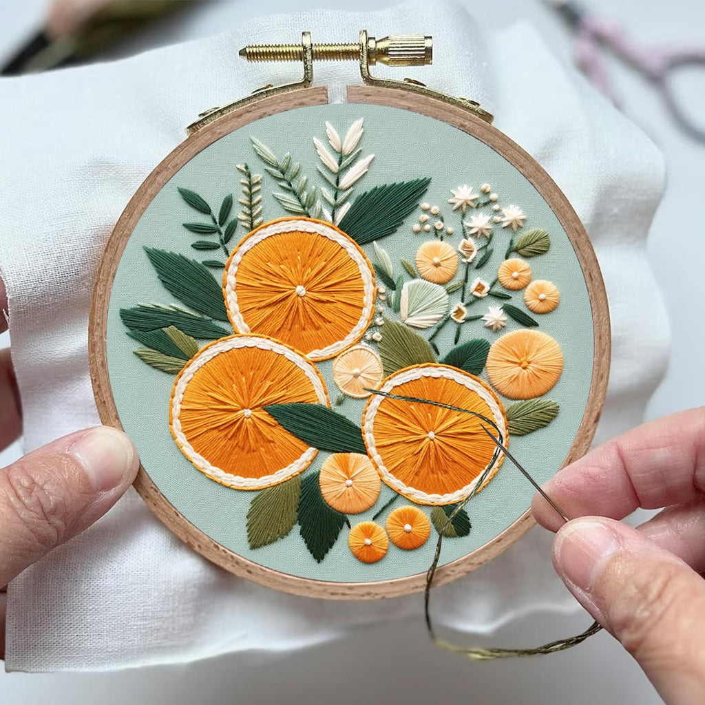 Rubbyoo Embroidery Kit- Oranges - image 3
