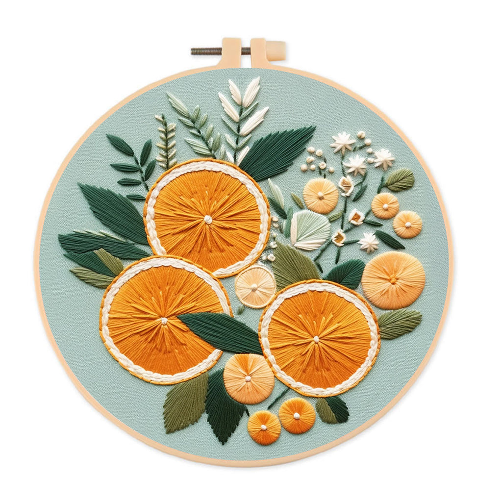 Rubbyoo Embroidery Kit- Oranges - image 0