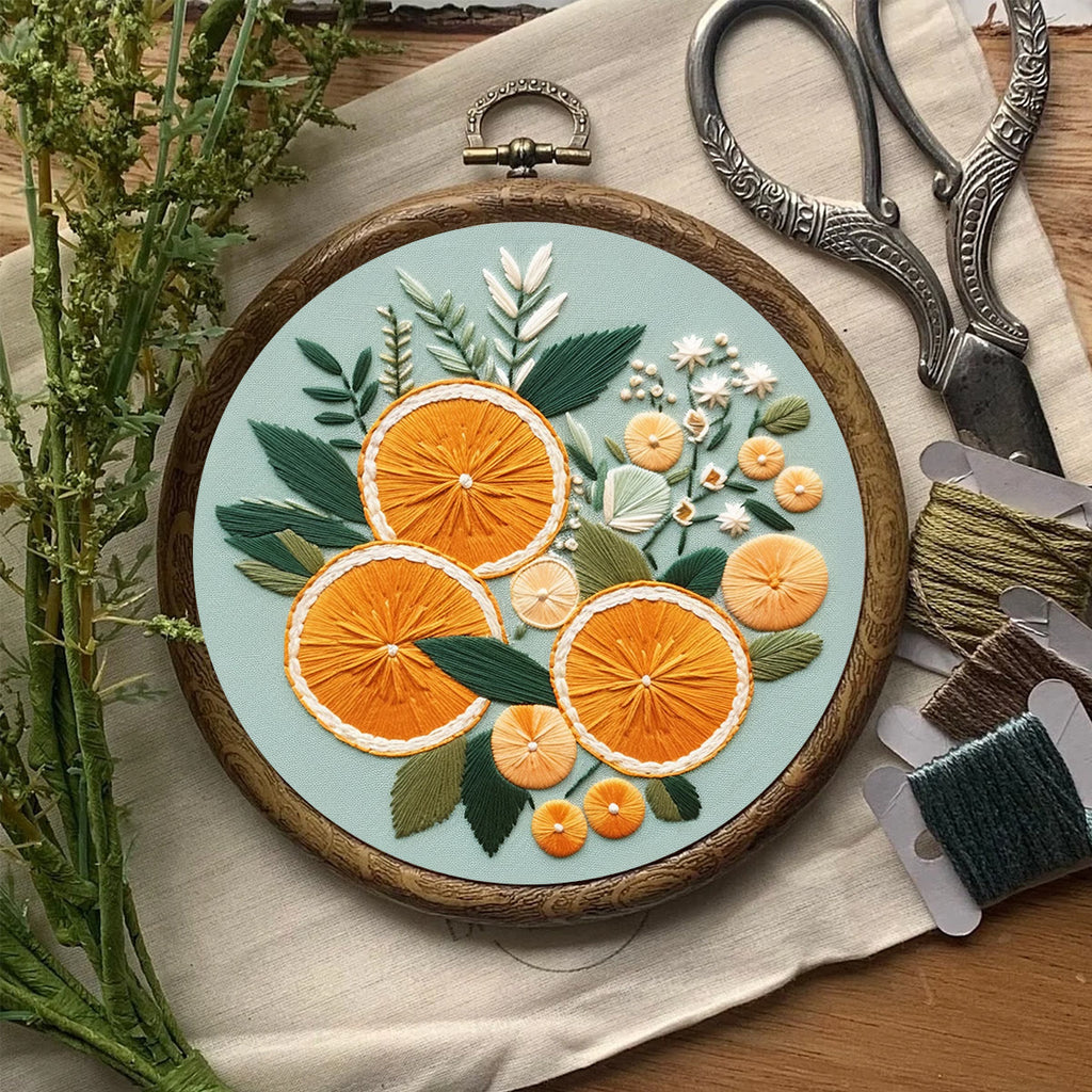 Rubbyoo Embroidery Kit- Oranges - image 6
