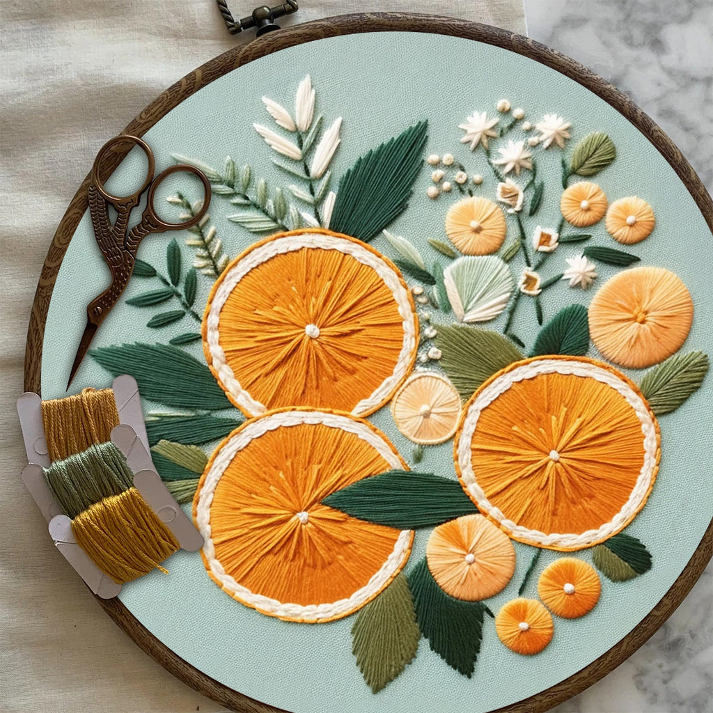 Rubbyoo Embroidery Kit- Oranges - image 7