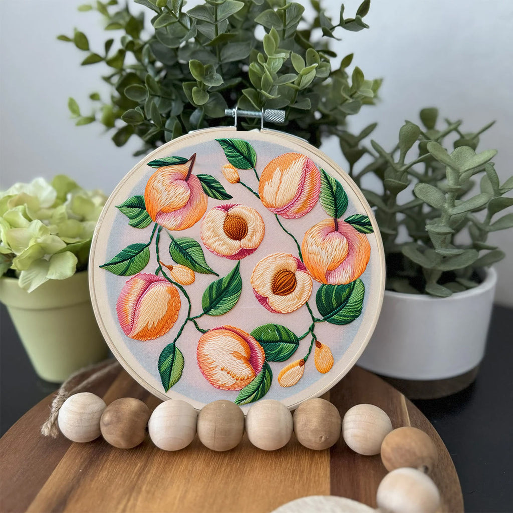 Rubbyoo Embroidery Kit-  Peach Petals - image 2