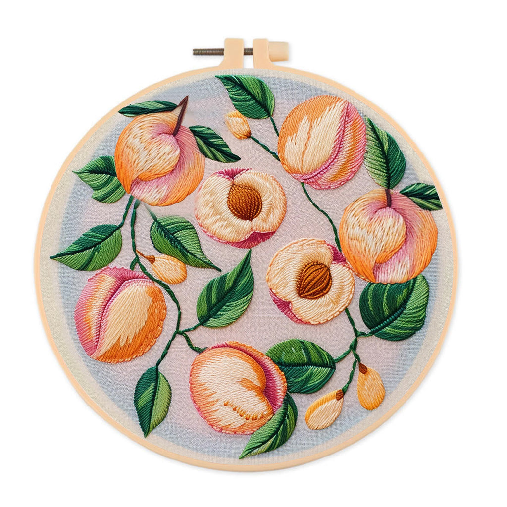 Rubbyoo Embroidery Kit-  Peach Petals - image 0