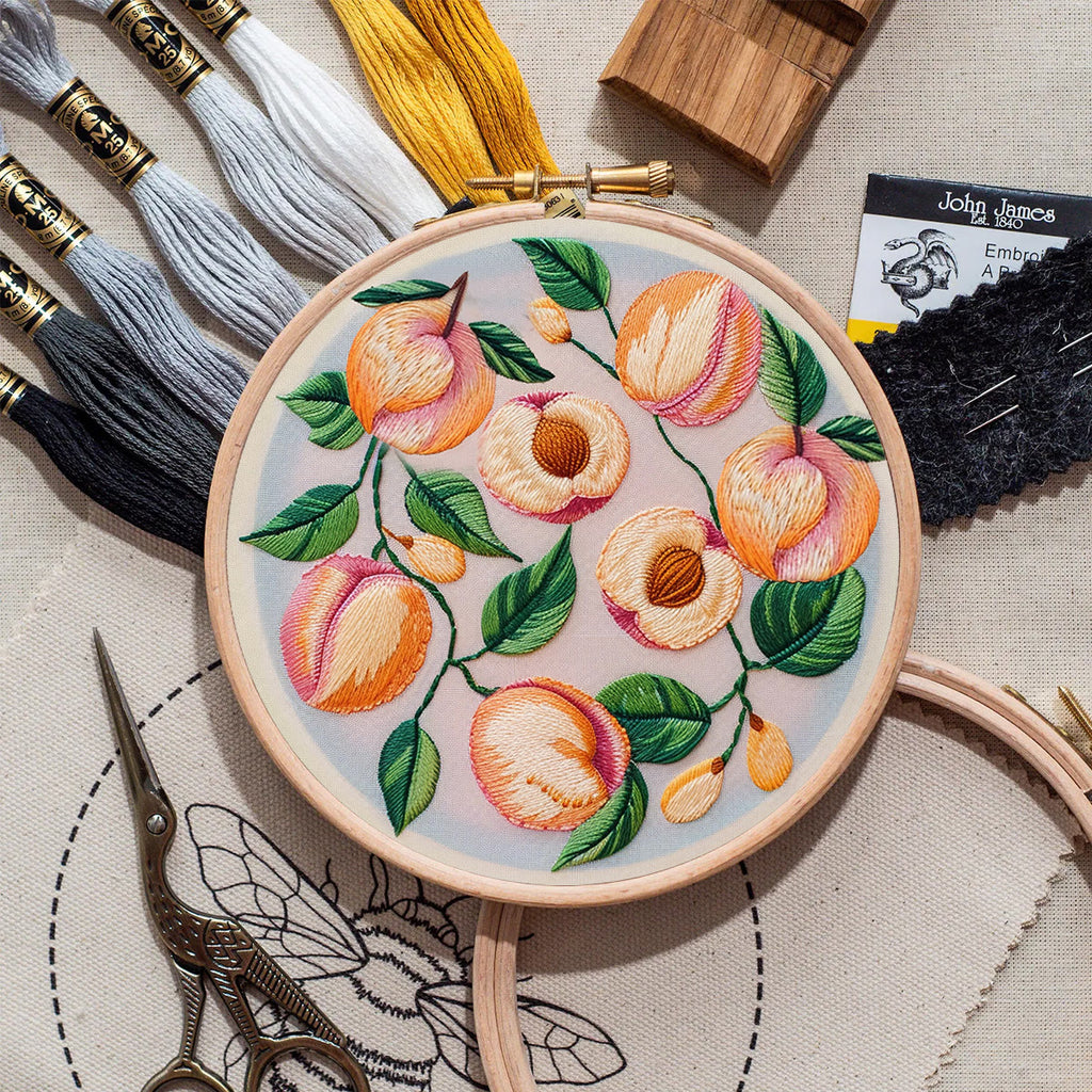 Rubbyoo Embroidery Kit-  Peach Petals - image 8