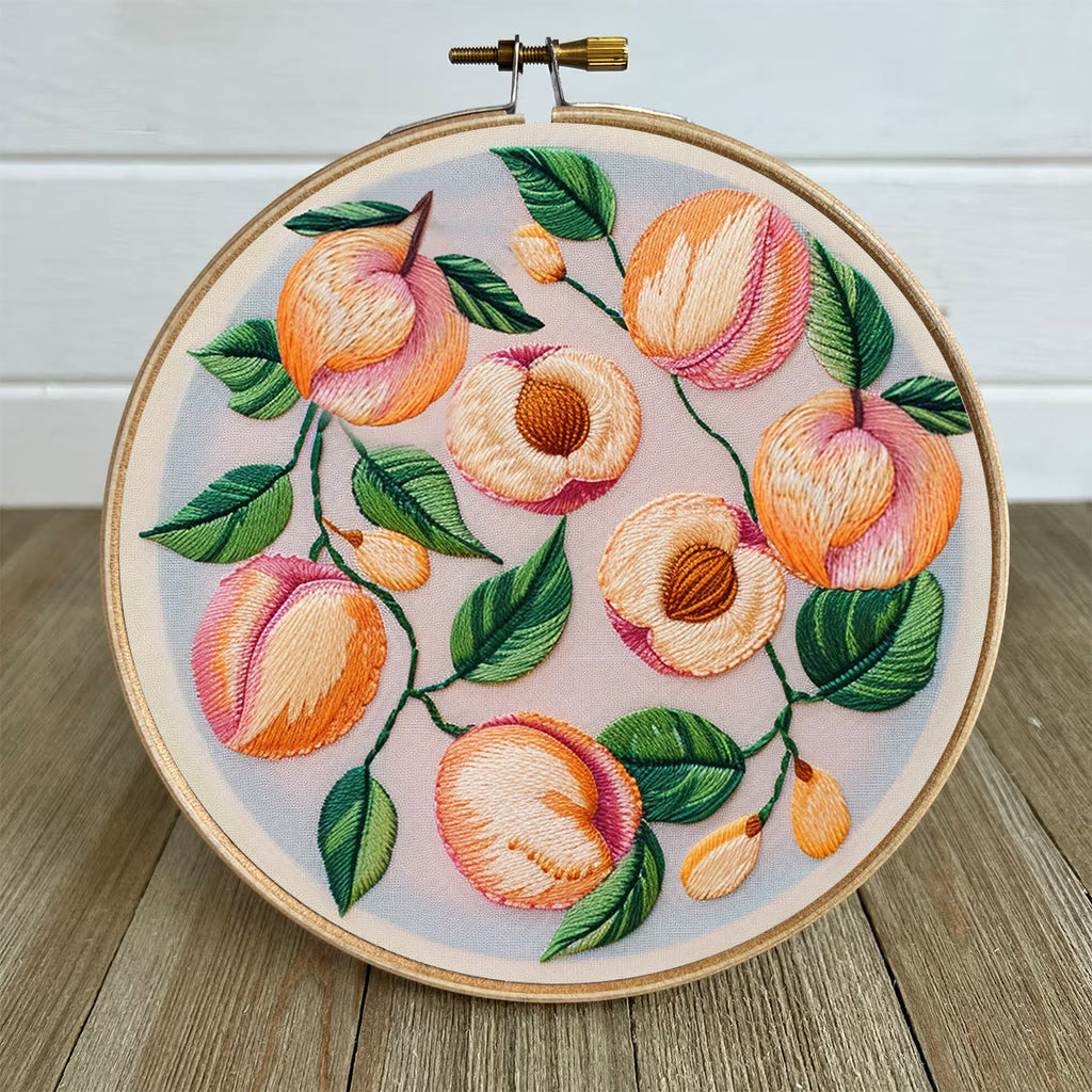 Rubbyoo Embroidery Kit-  Peach Petals - image 5