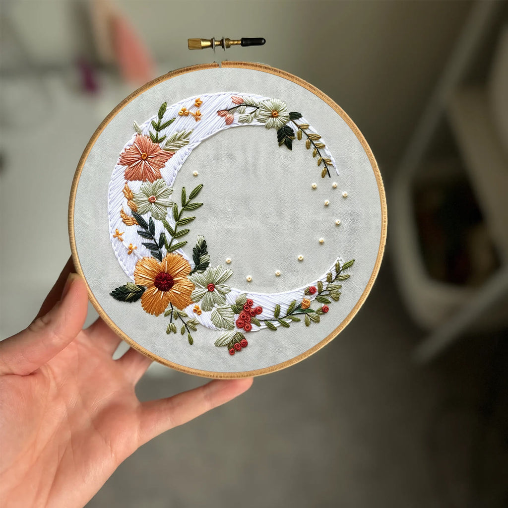 Rubbyoo Embroidery Kit- Flower Moon - image 1