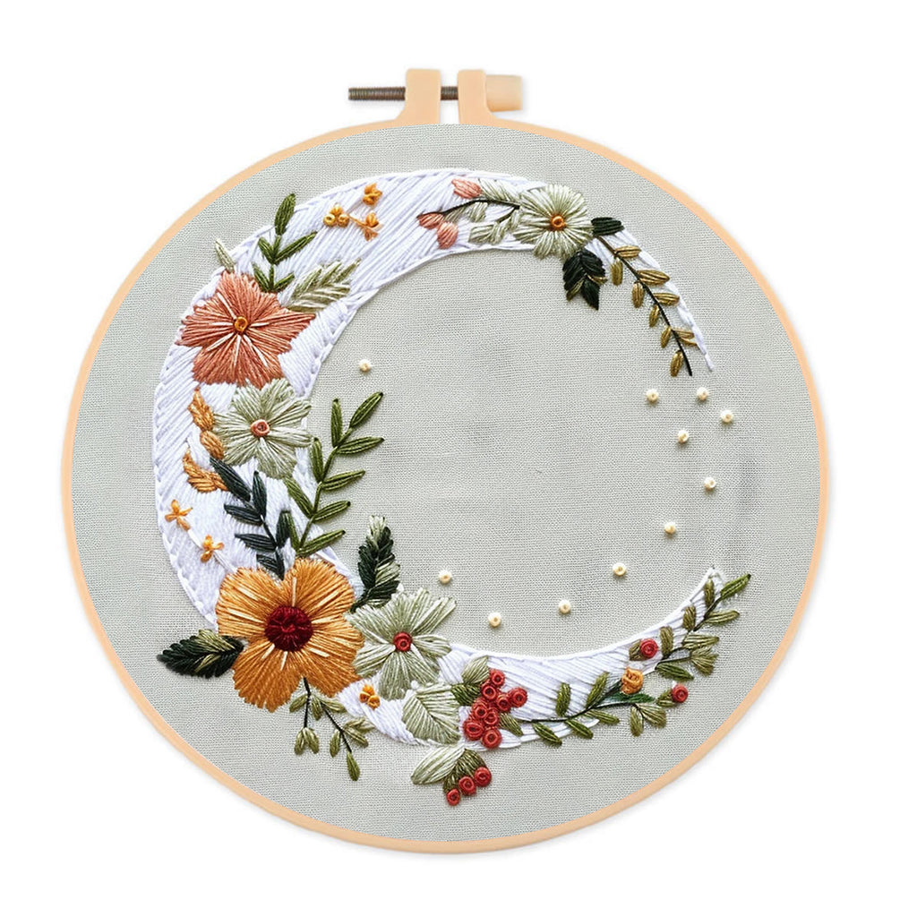 Rubbyoo Embroidery Kit- Flower Moon - image 0