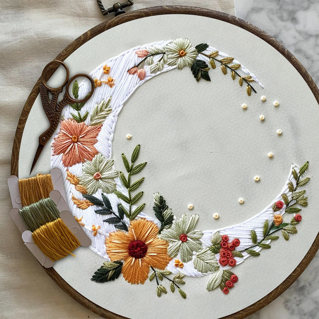 Rubbyoo Embroidery Kit- Flower Moon - image 6