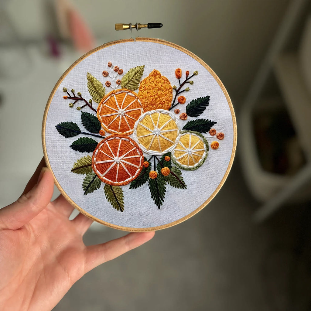 Rubbyoo Embroidery Kit- Orange Slices - image 1