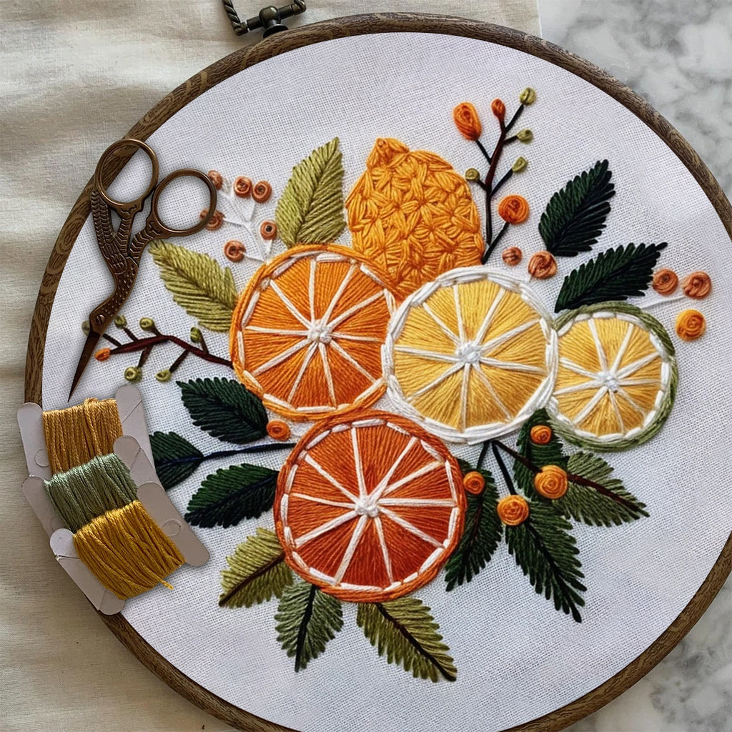 Rubbyoo Embroidery Kit- Orange Slices - image 7