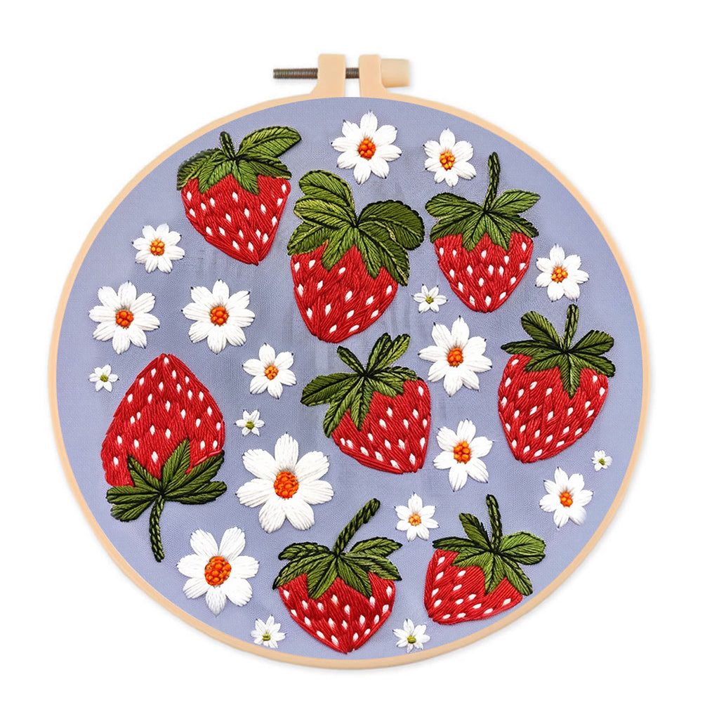 Rubbyoo Embroidery Kit- Sweet Strawberries - image 0