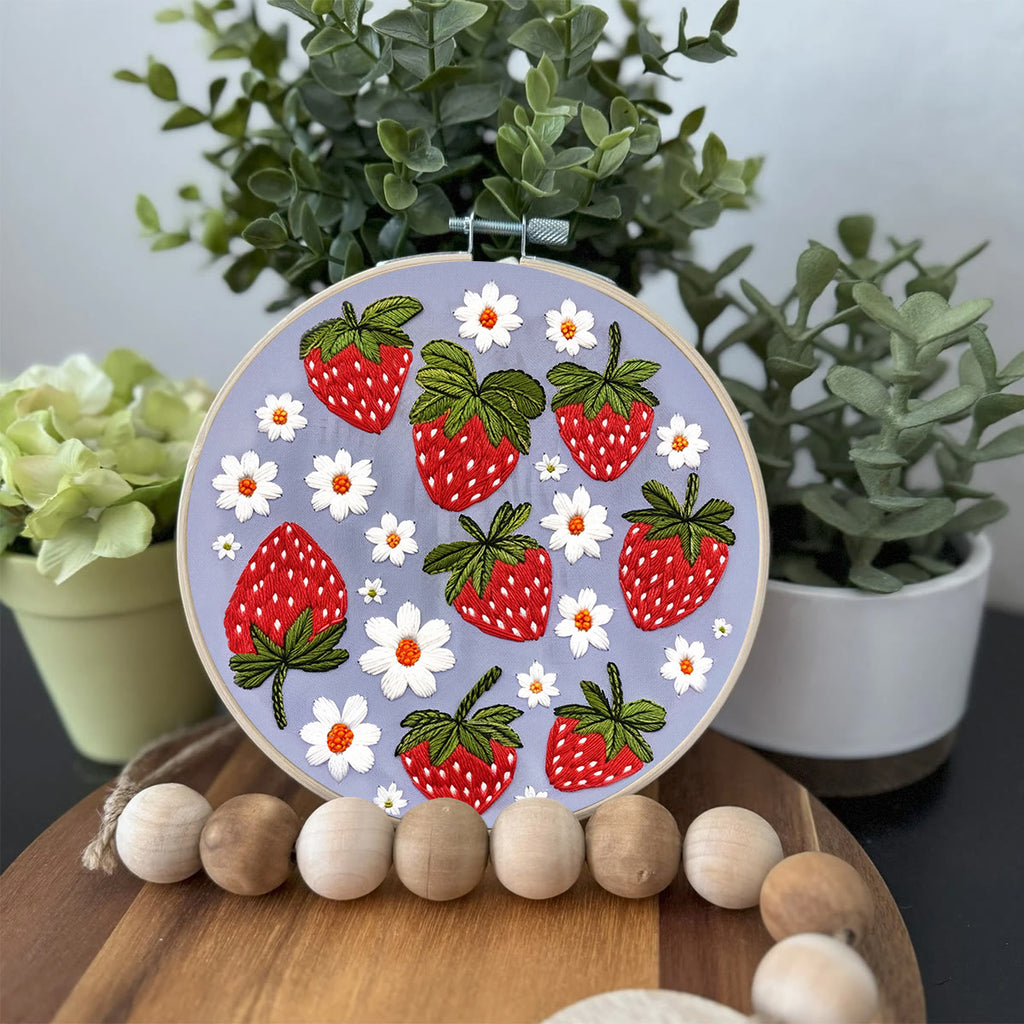 Rubbyoo Embroidery Kit- Sweet Strawberries - image 1