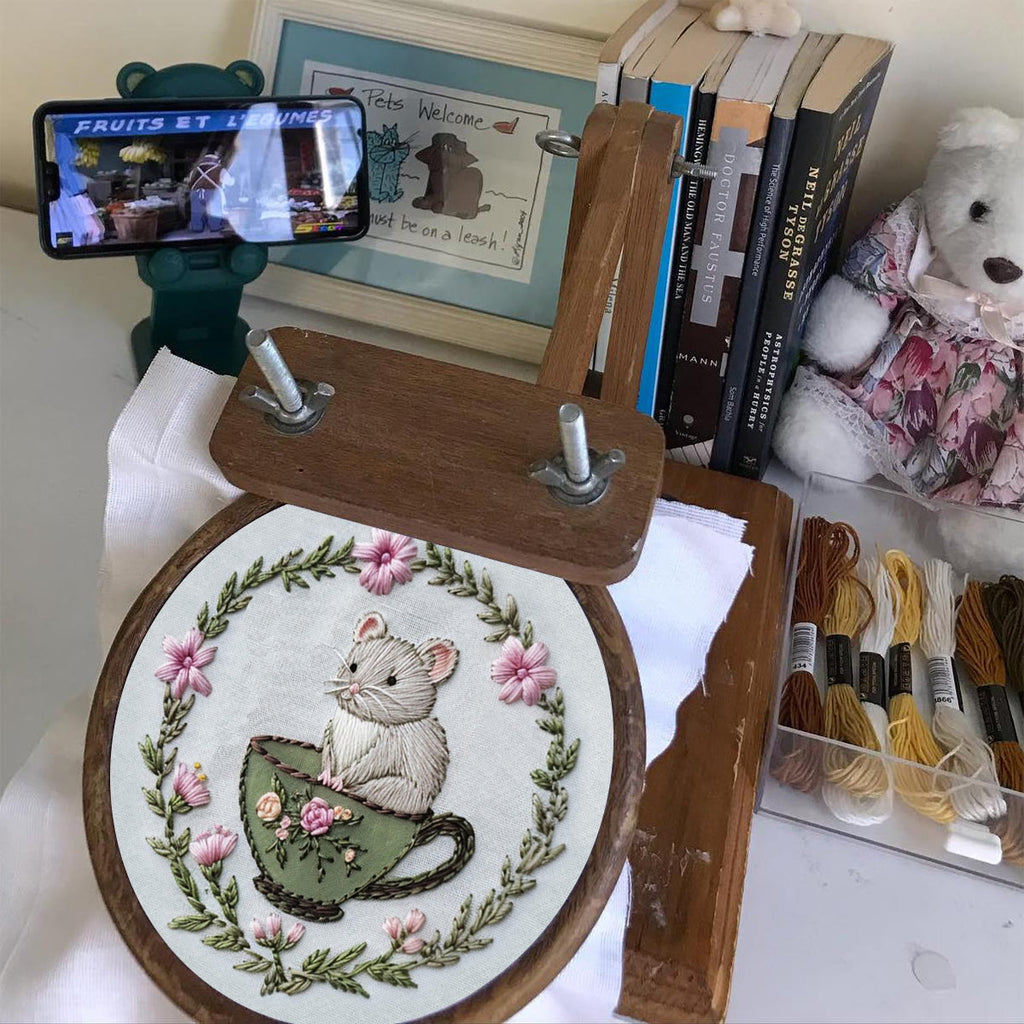 Rubbyoo Embroidery Kit-  Cup Mouse - image 4