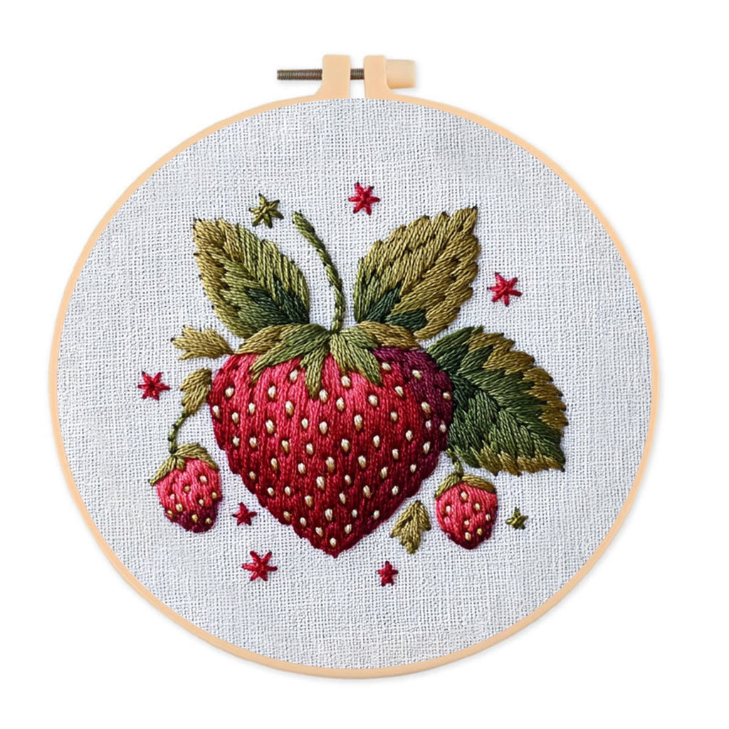 Rubbyoo Embroidery Kit- Cute Strawberry - image 0