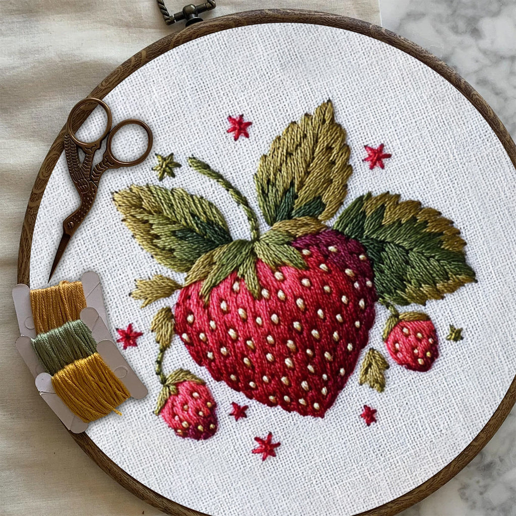 Rubbyoo Embroidery Kit- Cute Strawberry - image 6