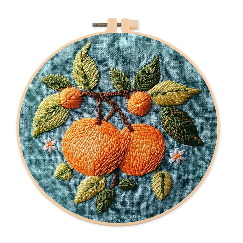 Rubbyoo Embroidery Kit-  Branch Oranges - image 0