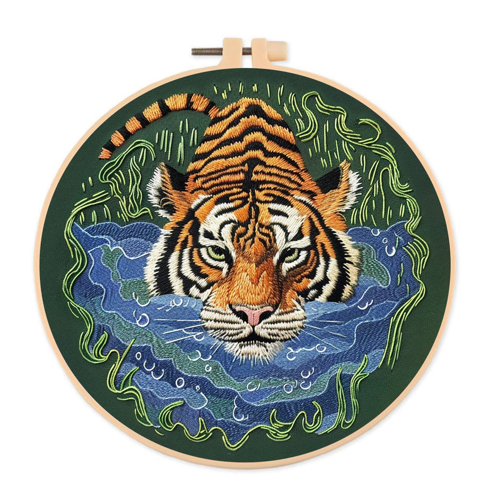 Rubbyoo Embroidery Kit-   Tiger In Jungle - image 0
