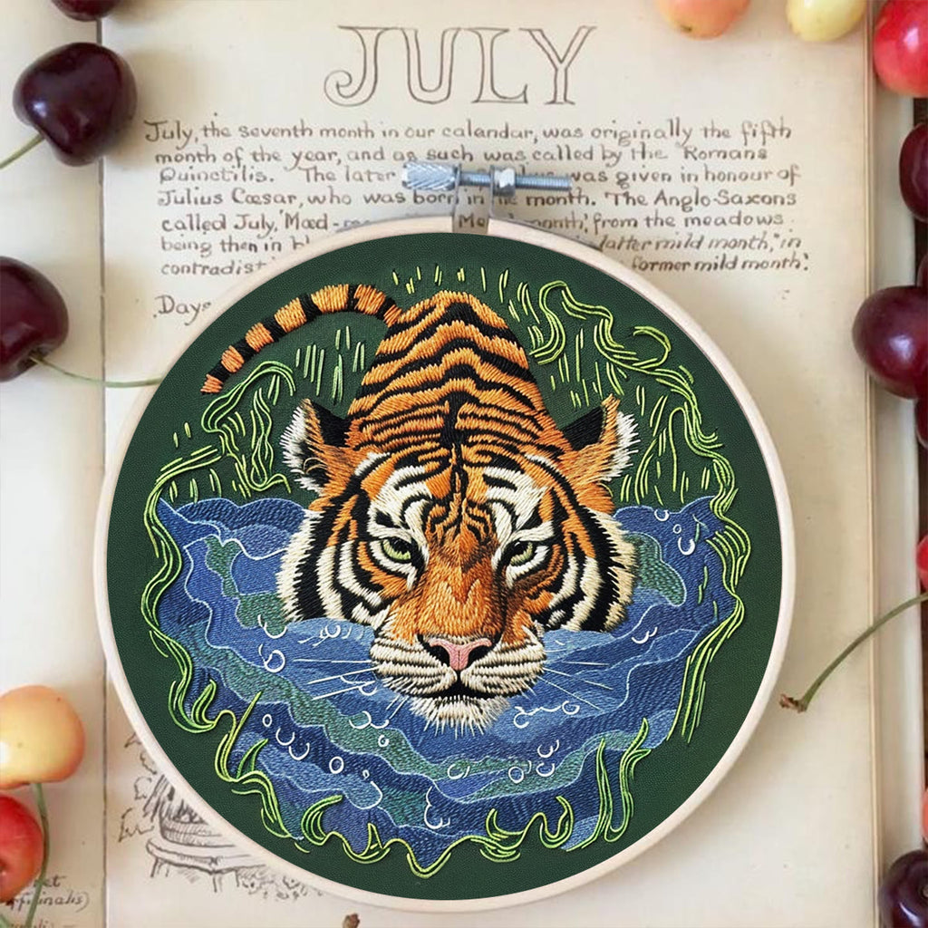 Rubbyoo Embroidery Kit-   Tiger In Jungle - image 3