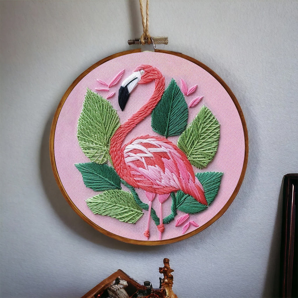 Rubbyoo Embroidery Kit-  Tropical Flamingo - image 4
